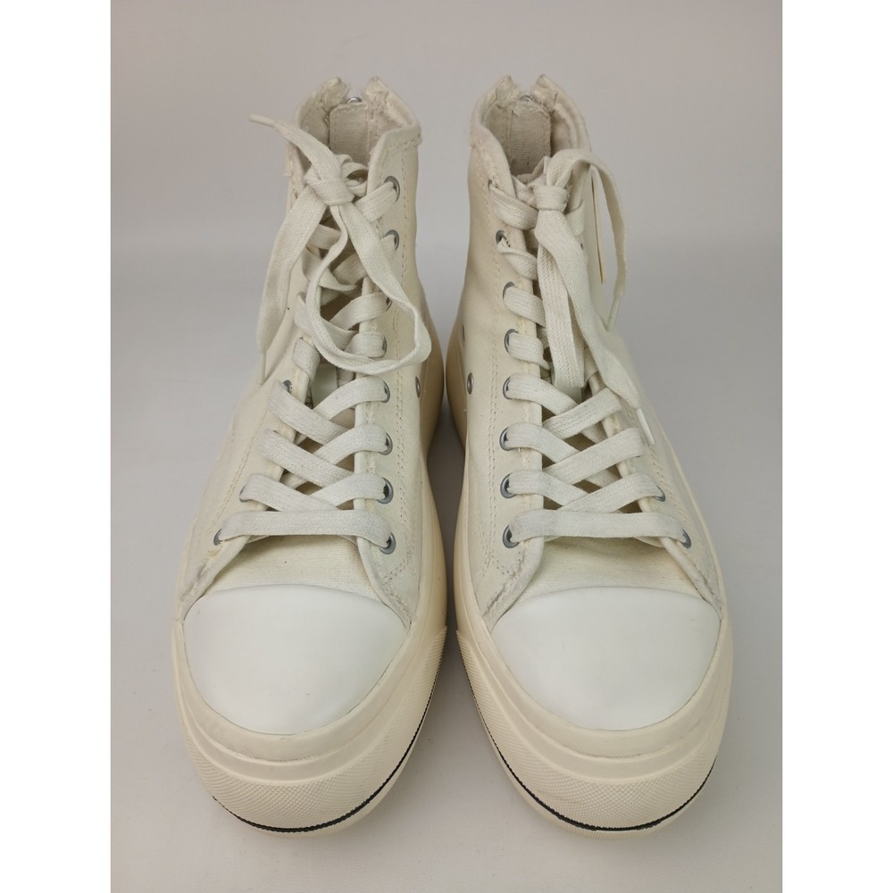 R13 Women's White Platform High Top Canvas Sneakers Shoes Size 10 - Picture 3 of 7